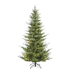 6.5' Pre-lit Medium Pine Artificial Christmas Tree With Insta-Shape Memory Wire – Clear Lights