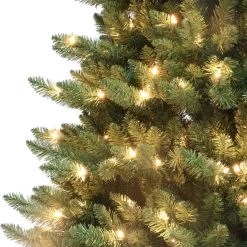7.5' Pre-lit Cascade Pine Artificial Christmas Tree - Clear Lights -Christmas Decoration Store dpul cspg 75c7 3 36815.1667576846