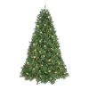 7.5' Pre-Lit Traditional Pine Artificial Christmas Tree, Clear Lights