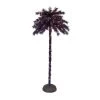 6' Pre-lit Purple And Black Plam Tree – Clear Incandescent Light -Christmas Decoration Store dpul dt8345pbk 60c15 1 11181.1668756843