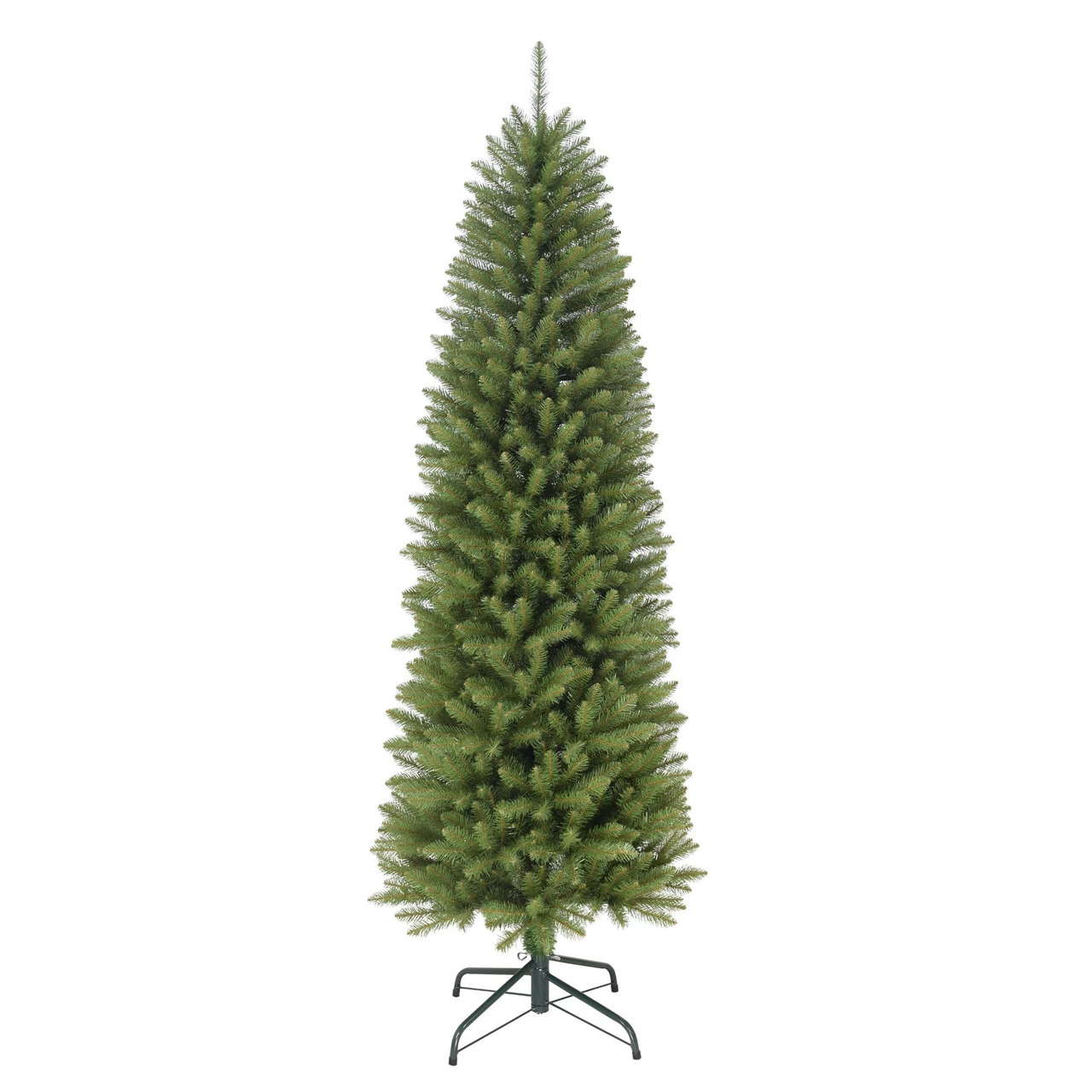 6' Pencil Fraser Fir Artificial Christmas Tree With Stand, Unlit 3 6' Pencil Fraser Fir Artificial Christmas Tree With Stand, Unlit