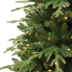 7.5' Pre-Lit Galveston Fir Artificial Christmas Tree, Clear Lights -Christmas Decoration Store dpul gv 75c8 3 47608.1688471938