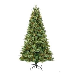7.5' Pre-Lit Montana Pine Artificial Christmas Tree, Clear Lights