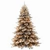 7.5' Pre-lit Royal Majestic Spruce Green Flocked Artificial Christmas Tree – Clear Lights
