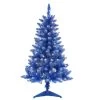 4' Pre-Lit Blue Artificial Christmas Tree With Clear Lights -Christmas Decoration Store dpul t9612 40c150 bl 1 57075.1668756849