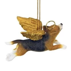 4" Flying Beagle Hand Painted Holiday Ornament -Christmas Decoration Store dtosc20jh170713 5 19538.1667615070