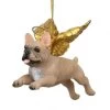 4" Flying French Bulldog Hand Painted Holiday Ornament -Christmas Decoration Store dtosc20jh170717 38290.1667615091