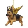 4" Flying German Shepherd Hand Painted Holiday Ornament -Christmas Decoration Store dtosc20jh170718 44679.1667615105