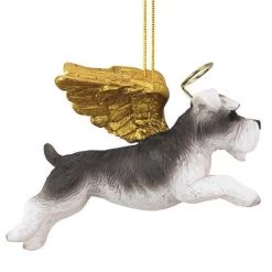 4" Flying Mini Schnauzer Hand Painted Holiday Ornament -Christmas Decoration Store dtosc20jh170719 3 23849.1667475174