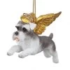 4" Flying Mini Schnauzer Hand Painted Holiday Ornament -Christmas Decoration Store dtosc20jh170719 84611.1667475173