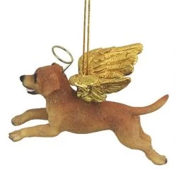 4" Flying Golden Retriever Puppy Hand Painted Holiday Ornament -Christmas Decoration Store dtosc20jh170721 3 82637.1667615110