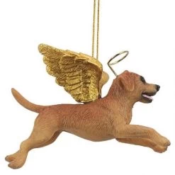 4" Flying Golden Retriever Puppy Hand Painted Holiday Ornament -Christmas Decoration Store dtosc20jh170721 5 76247.1667615111