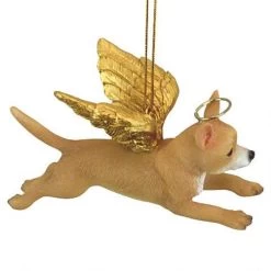 4" Flying Chihuahua Hand Painted Holiday Ornament -Christmas Decoration Store dtosc20jh170723 3 42716.1667615112