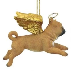 4" Flying Pug Hand Painted Holiday Ornament -Christmas Decoration Store dtosc20jh170724 5 57095.1667615115