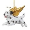 4" Flying Dalmatian Hand Painted Holiday Ornament