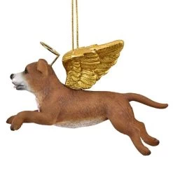 4" Flying Pit Bull Dog Hand Painted Holiday Ornament -Christmas Decoration Store dtosc20jh170729 5 71163.1667615120