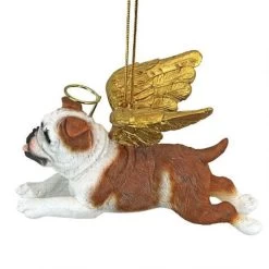 4" Flying Bulldog Puppy Hand Painted Holiday Ornament -Christmas Decoration Store dtosc20jh170733 3 08486.1667615219