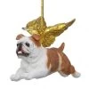 4" Flying Bulldog Puppy Hand Painted Holiday Ornament -Christmas Decoration Store dtosc20jh170733 36881.1667615219