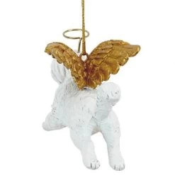 4" Flying Maltese Dog Hand Painted Holiday Ornament -Christmas Decoration Store dtosc20jh170735 4 43189.1667533692