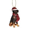 3.5" Doberman Pinscher Dog Christmas Ornament 1 3.5" Doberman Pinscher Dog Christmas Ornament -Christmas Decoration Store dtosc jh576309 1 50679.1667572347