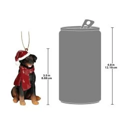 3.5" Sitting Rottweiler Dog Hand Painted Holiday Ornament -Christmas Decoration Store dtosc jh576316 3 84646.1667614422