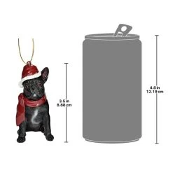3.5" Black French Bulldog Dog Christmas Ornament -Christmas Decoration Store dtosc jh576324 3 61848.1667614657