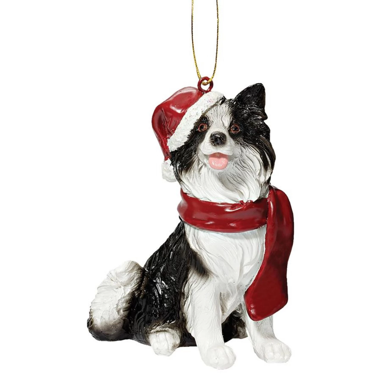 3.5" Border Collie Dog Christmas Ornament 3 3.5" Border Collie Dog Christmas Ornament