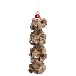 5" Brown And Red Elephant Hanging Christmas Ornament -Christmas Decoration Store dtosc qs94879 3 91429.1667575219