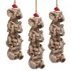 3ct Brown And Red Elephant Hanging Christmas Ornament 5"