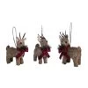 Set Of 3 Brown And Red Sweet Reindeer Christmas Ornaments 6" -Christmas Decoration Store dtpac y6731zu 30169.1667666367