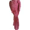15" Pink Glittered Cockatoo Bird With Closed Feathers Christmas Ornament