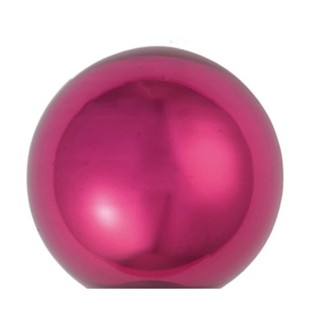 8ct Magenta Pink Glass Pearl Christmas Ball Ornaments 3.25" (80mm) 4 8ct Magenta Pink Glass Pearl Christmas Ball Ornaments 3.25" (80mm) - Image 2