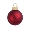 40ct Matte Burgundy Red Glass Ball Christmas Ornaments 1.5" (40mm) -Christmas Decoration Store dwhi 27701 1 09375.1667685125