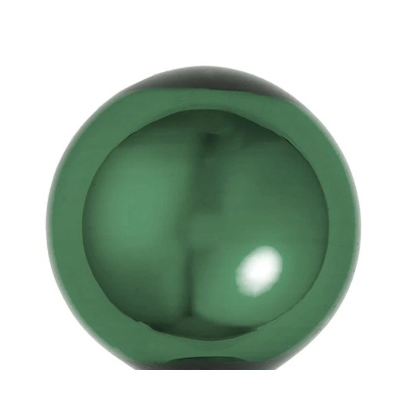8ct Emerald Green Glass Shiny Christmas Ball Ornaments 3.25" (80mm) 4 8ct Emerald Green Glass Shiny Christmas Ball Ornaments 3.25" (80mm) - Image 2