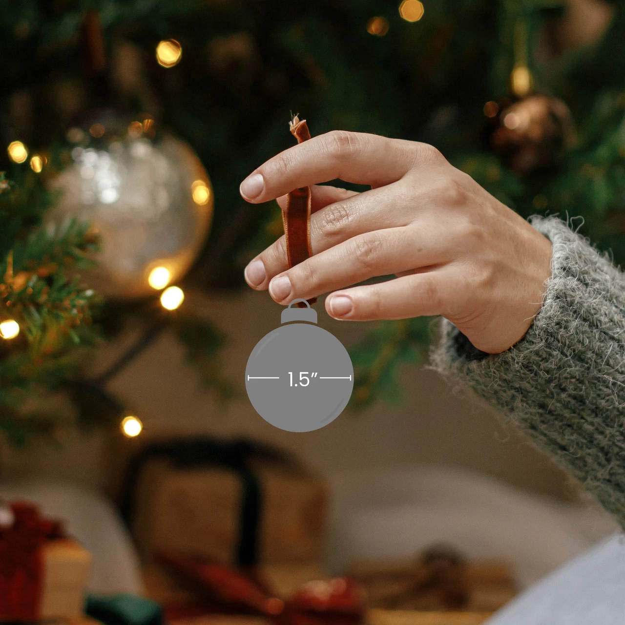 40ct Gold Matte Glass Christmas Ball Ornaments 1.5" (40mm) 4 40ct Gold Matte Glass Christmas Ball Ornaments 1.5" (40mm) - Image 2