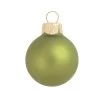 12ct Matte Light Green Glass Ball Christmas Ornaments 2.75" (70mm)