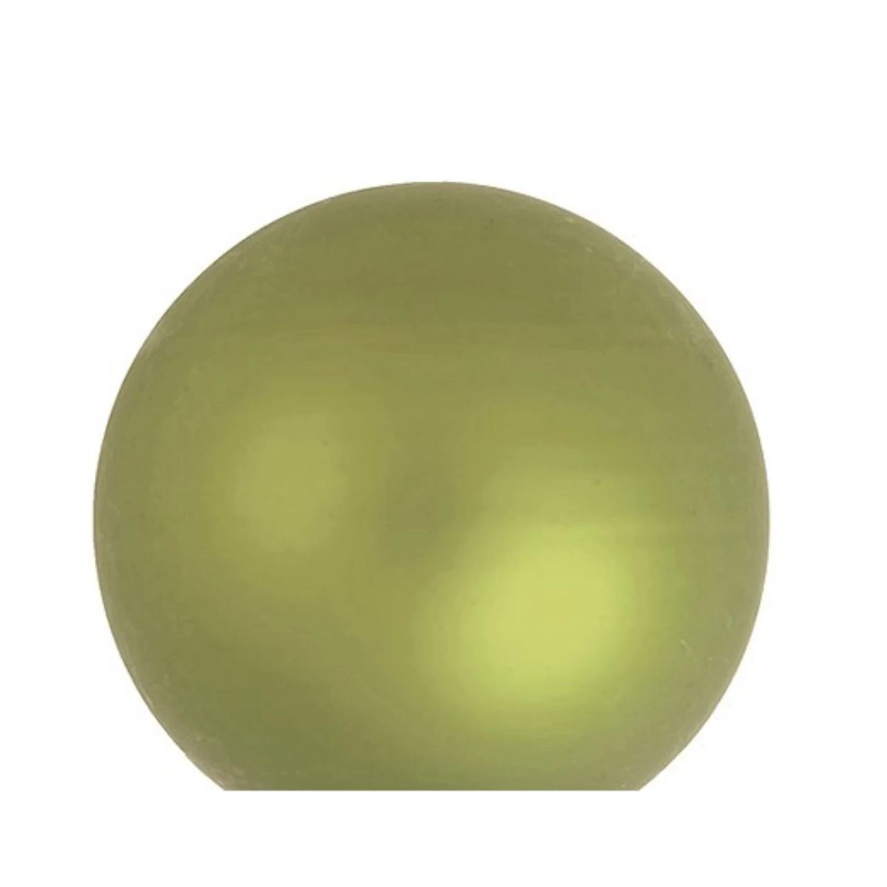 8ct Pale Olive Green Glass Matte Christmas Ball Ornaments 3.25" (80mm) 4 8ct Pale Olive Green Glass Matte Christmas Ball Ornaments 3.25" (80mm) - Image 2