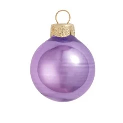 12ct Shiny Lavender Purple Glass Ball Christmas Ornaments 2.75" (70mm)