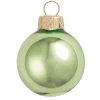 12ct Lime Green Shiny Glass Christmas Ball Ornaments 2.75" (70mm)