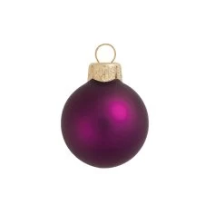 12ct Matte Pink Berry Glass Ball Christmas Ornaments 2.75" (69mm)