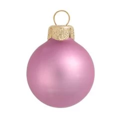 12ct Rosewood Pink Matte Finish Christmas Ball Ornaments 2.75" (70mm)