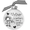 4" Black And White Christmas Ball Ornament With Mother's Love Print 1 4" Black And White Christmas Ball Ornament With Mother's Love Print -Christmas Decoration Store dwhi 40059 1 16814.1667667415
