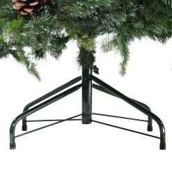 7' Full Snowy Delta Pine With Cones Artificial Christmas Tree, Unlit -Christmas Decoration Store feeoqa2jlyi4ogcunarwvhzuevroqfwh 14654.1684869066