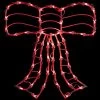 14" Lighted Red Bow Christmas Window Silhouette Decoration