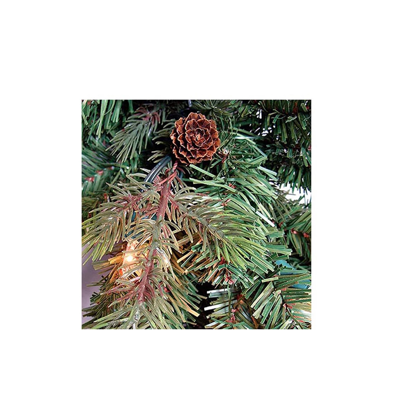 4.5' Pre-Lit Full Hunter Fir Artificial Christmas Tree - Clear Lights 4 4.5' Pre-Lit Full Hunter Fir Artificial Christmas Tree - Clear Lights - Image 2