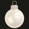 2ct Polar White 2-Finish Glass Christmas Ball Ornaments 6" (150mm)
