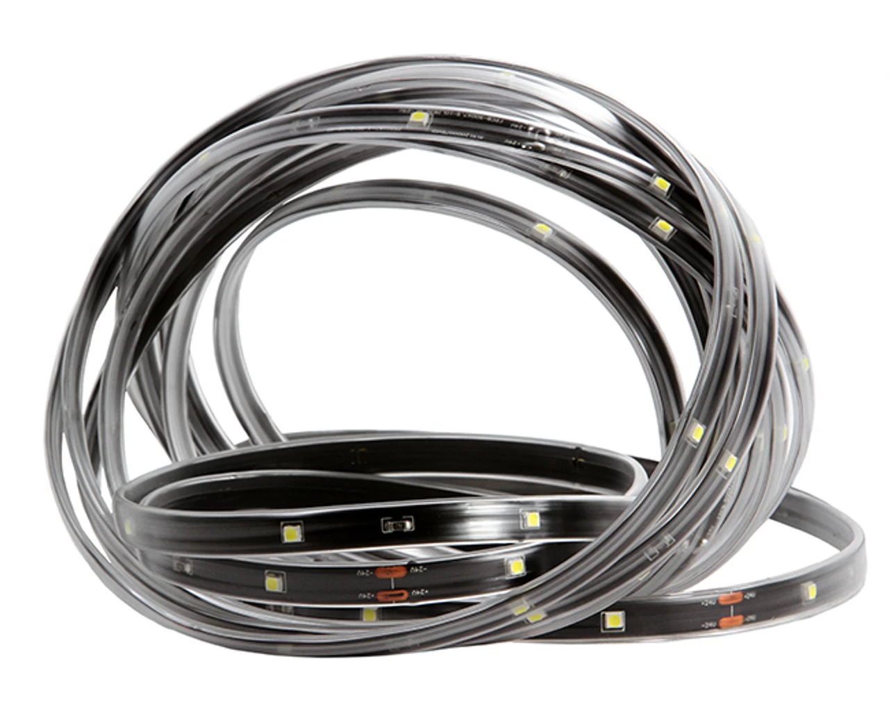 18' Red LED Outdoor Christmas Linear Tape Lighting - Black Finish 4 18' Red LED Outdoor Christmas Linear Tape Lighting - Black Finish - Image 2