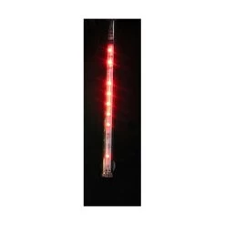 Clear LED Lighted Dripping Icicle Tube Christmas Decoration - 2ft Red Light