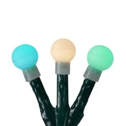 200 Multicolor LED G10 Berry Christmas Lights - 16.5 Ft Green Wire