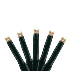 200 Warm White LED M3 Cluster Wide Angle Mini Christmas Lights - 20.5 Ft Black Wire